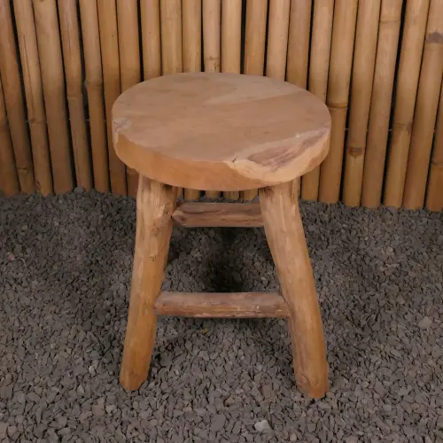Product image of the product “Chair made of teak wood with square legs model about 45cm height ”